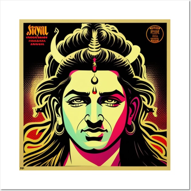 Dancing With Lord Shiva Vinyl Record Vol. 7 Wall Art by musicgeniusart